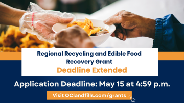 Regional Recycling and Edible Food Recovery grant extension