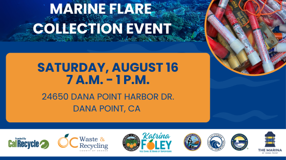 Marine Flare Collection Event flyer