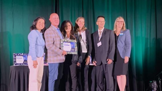OCWR Team accepting CRRA Award