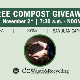Picture of flyer for Compost Giveaway on November 2, 2024