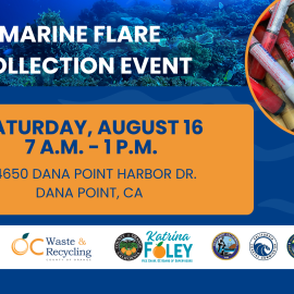 Marine Flare Collection Event flyer