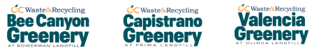 Three Greenery Logos - OC Waste & Recycling - web banner