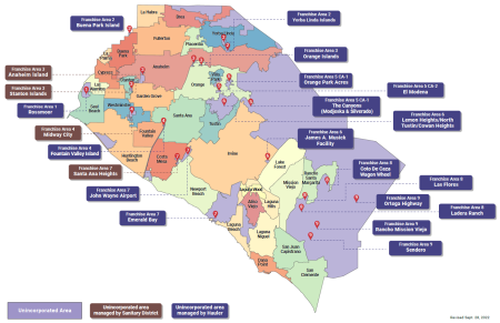 Franchise Area Map September 2022