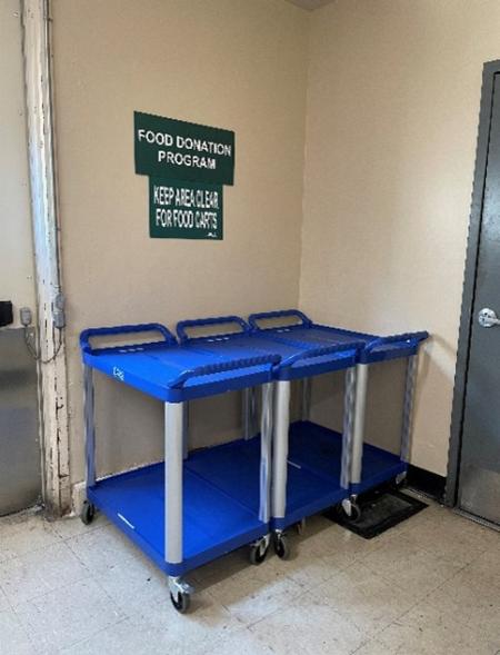 Designated food donation area