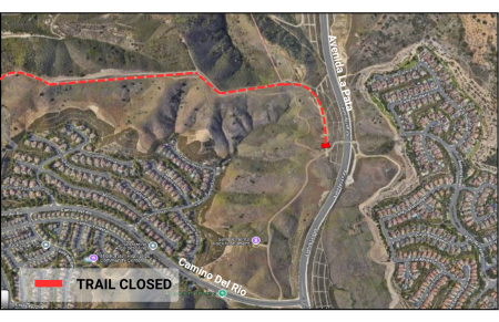 Second map of trail closure